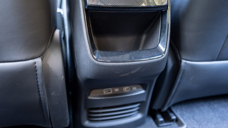 New MG5 EV rear USB